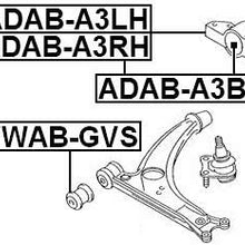 Rear Bushing. Front Control Arm Febest ADAB-A3B Oem 1K0199231N