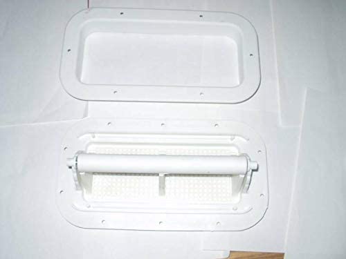 White Two Way Plastic Vent W/Trim Ring Trailer Camper