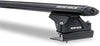 Rhino Rack 2014-2019 Compatible with Ford Transit XL XLT Van Wagon 2dr Long Medium Roof Extended Length Low Roof Vortex RLTP Black 2 Bar Roof Rack JA6333