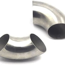 Car 3" inch/76mm 90 Degree Stainless Steel Bend Elbow Pipe Piping Tubing Newest
