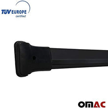 OMAC Roof Racks Cross Bars Carrier Cargo Racks Rail Aluminium Black Set 2 Pcs for BMW 5 Series (E39) 1996-2003