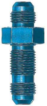 NEW SOUTHWEST SPEED STRAIGHT ANODIZED ALUMINUM AN MALE BULKHEAD FITTING, -12 AN MALE TO -12 AN MALE