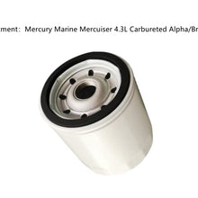 Kvjicdo 35-883702Q Engine Block Mount Oil Filter - V-6 Fit For Mercury Marine Mercuiser Stern Drive Engines 4.3L Carbureted Alpha/Bravo Rep 35-883702K, 35-802884, 35-802884T(2 Pack)