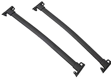 AOKAILI Black Al Roof Rack Cross Bars Top Rail Carries