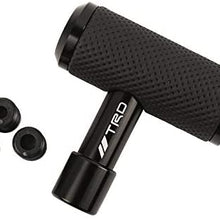 TRD Black Leather Car Shift Knob Aircraft Joystick Transmission Racing Gear