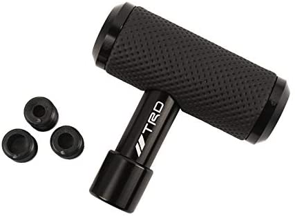 TRD Black Leather Car Shift Knob Aircraft Joystick Transmission Racing Gear