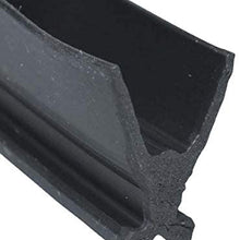 Steele Rubber Products Service Vehicle Compartment Door Seal - Roll up Door Bottom Rail Seal Large X Profile with tabs - Sold and Priced by The Foot 70-3960-477