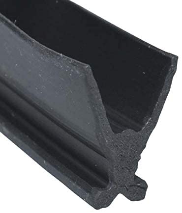 Steele Rubber Products Service Vehicle Compartment Door Seal - Roll up Door Bottom Rail Seal Large X Profile with tabs - Sold and Priced by The Foot 70-3960-477