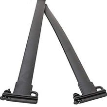 AOKAILI Black Al Roof Rack Cross Bars Top Rail Carries