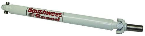 NEW SOUTHWEST SPEED STEEL DRIVESHAFT WITH SLIP SPLINE YOKE AND U-JOINTS FOR RACING, STREET RODS, HOT RODS, AVAILABLE FROM 27