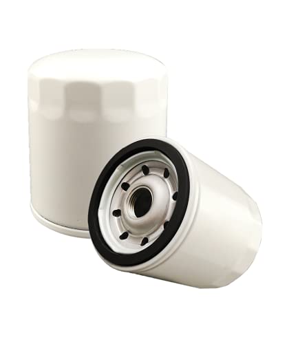 Kvjicdo 35-883702Q Engine Block Mount Oil Filter - V-6 Fit For Mercury Marine Mercuiser Stern Drive Engines 4.3L Carbureted Alpha/Bravo Rep 35-883702K, 35-802884, 35-802884T(2 Pack)