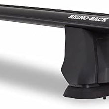 Rhino Rack 2015-2020 Compatible with JEEP Renegade Sport BU 4dr SUV Vortex 2500 Black 2 Bar FMP Roof Rack JA9810