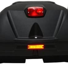 WES Industries Comfort Standard Rear Cargo Box Seat ATV with Lock and Rear Brake Light 121-0020-OCP