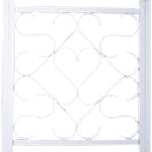 Camco Adjustable Screen Door Deluxe Grille - Protects RV Door Screen and Prevents Damage, Adjusts From 20" - 32", Installation Hardware Included - Black (43993)