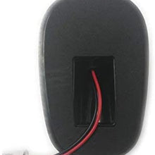 5pcs Black Smoked Lens Amber LED Cab Roof Marker Lights, KOMAS Roof Top Lamp Clearance Running Light Replacement for Truck SUV 1999-2002 Dodge Ram 1500 2500 3500 4500 (Black Smoked Lens& Amber LED)