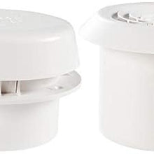 No-Branded Caravan Accessories RV Fan Roof Air Vent Grille Whit Fan Travel Trailer Van Cooling Air Vent Camper Motor Home Strong Fan 12V WZCUICAN