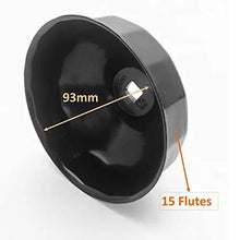 93mm 15 Flute Oil Filter Wrench Oil Filter Cap Removal Tool
