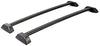 VIOJI 1 Pair Black Aluminum Mount Onto the Rooftop Roof Rack Cross Bars Top Rail with Lock + Key Compatible with 06-10 Hummer H3 H3T