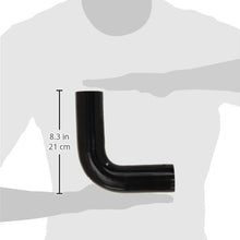 HPS HTSEC90-175-BLK Silicone High Temperature 4-ply Reinforced 90 degree Elbow Coupler Hose, 75 PSI Maximum Pressure, 4" Leg Length on each side, 1-3/4" ID, Black