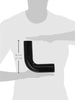 HPS HTSEC90-175-BLK Silicone High Temperature 4-ply Reinforced 90 degree Elbow Coupler Hose, 75 PSI Maximum Pressure, 4
