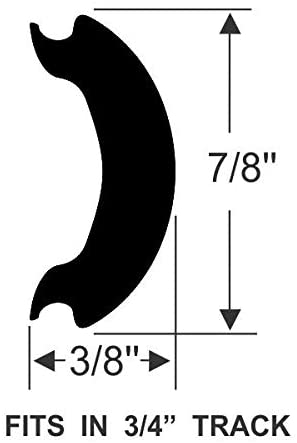 Steele Rubber Products Screw Cover and Insert Trim for Boat Windshields - Sold and Priced per Foot 70-3979-340