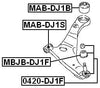 Mn184123 - Rear Arm Bushing (for Front Arm) For Mitsubishi - Febest