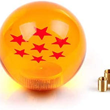 RASTP Dragon Ball Z Star Manual Gear Stick Shift Knob Universal Gear Shifter Knobs with Adapter Fits Most Car(4 Star)