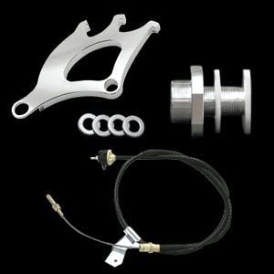 UPR 1996-2004 Mustang Clutch Cable, Quadrant & Firewall Adjuster Kit