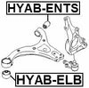 545514D000 - Front Arm Bushing (for Front Arm) For Hyundai/Kia - Febest