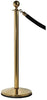 Visiontron 840BK72HE-SS1 6ft Prime Velvet Black Rope, Hinged Snap Ends Satin Stainless Steel Effect