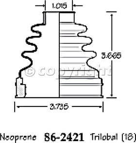Empi 86-2421-D CV Joint Boot