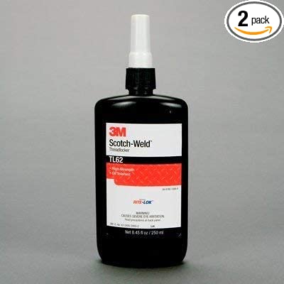 3M (TL62 Threadlocker TL62 Red, 8.45 fl oz/250 mL Bottle