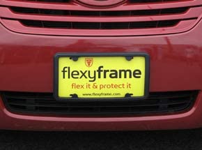 TN TrunkNets Inc A NASA-Like Rubber Front License Plate Bracket Frame Tag Holder Guard Bumper for Toyota