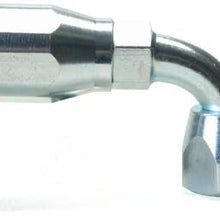 Pacific Customs An #6 90 Degree Steel Hose End Fitting For Cloth Braided Hose On Power Steering Lines