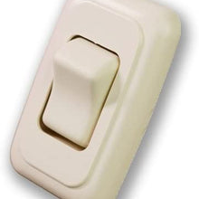 American Technology Components Single SPST On-Off Switch with Bezel, 12-Volt, for RV, Trailer, Camper (White)