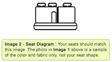 Rear SEAT: ShearComfort Custom Hawaiian Seat Covers for Toyota Corolla (2020-2020) in Black w/Black for 40/60 Split Back Solid Bottom w/Pullout Arm and 3 Adjustable Headrests (LE Model)