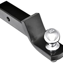 Armordillo USA 7163959 Loaded Mounts - 2" With Pre-Torqued 1-7/8" Trailer Ball/Pin & Clip - Black