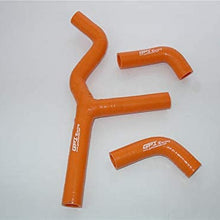 Y kit hoses & Aluminum radiator for KTM 400 450 525 SX/MXC/EXC 2003-2007 (orange)