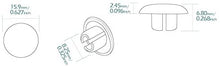 KiWAV Magazi motorcycle round bolt cap screw cover plug compatible with 10mm thread bolts (allen key M8)