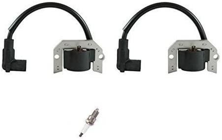 PARTSRUN 2-Pack ID#21171-7034 Ignition Coil with F7TC Spark Plug Fits Kawasaki FH381V FH480V FH541V 21171-7001 21171-7007 21171-7006 21171-7013 for John Deere #AM133525#MIA11064 ZF132-V-HHS
