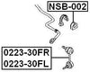 546138H318 - Stabilizer/ Sway Bar Bushing (FRONT) D25 For Nissan - Febest