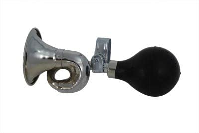 V-Twin 33-0702 - Classic Bugle Style Chrome Squeeze Horn