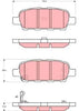 TRW TPC1415 Premium Ceramic Rear Disc Brake Pad Set