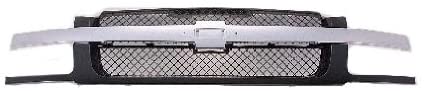 Chevy Avalanche 02-06 Front Grille Car Chrome - Black W/Body Cladding