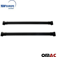 OMAC Roof Racks Cross Bars Carrier Cargo Racks Rail Aluminium Black Set 2 Pcs for BMW 5 Series (E39) 1996-2003