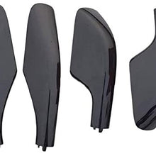 Eastar 4pcs Roof Rack Rail End Cover Shell Cap Protection Fit for Toyota Land Cruiser LC100 FJ100 1998-2007