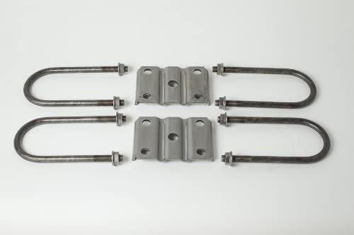 Redline U-Bolt Kit for Mounting 3,500-lb, Round Trailer Axles - 5-1/2