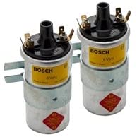 Brand New Set Of Two Bosch Replacement Ignition Coils Boxer Six Volt Compatible with BMW R Airhead Motorcycles 12 13 1 243 452