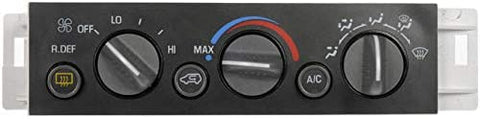 Front HVAC Control Module - with Manual AC Controls and Rear Window Defogger - Compatible with 1996-2000 Chevy Tahoe 5.7L V8