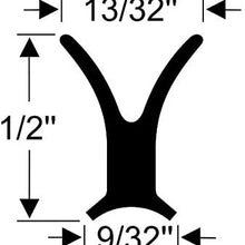 Steele Rubber Products Service Vehicle Compartment Door Seal - Roll up Door Bottom Rail Seal Small X Profile - Sold and Priced by The Foot 70-3997-477